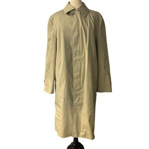 London Fog Beige Trench Coat for Men
